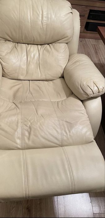Sofa wypoczynkowa skóra/ komplet skórzany