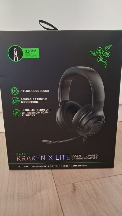 Słuchawki Gaming razer kraken x lite