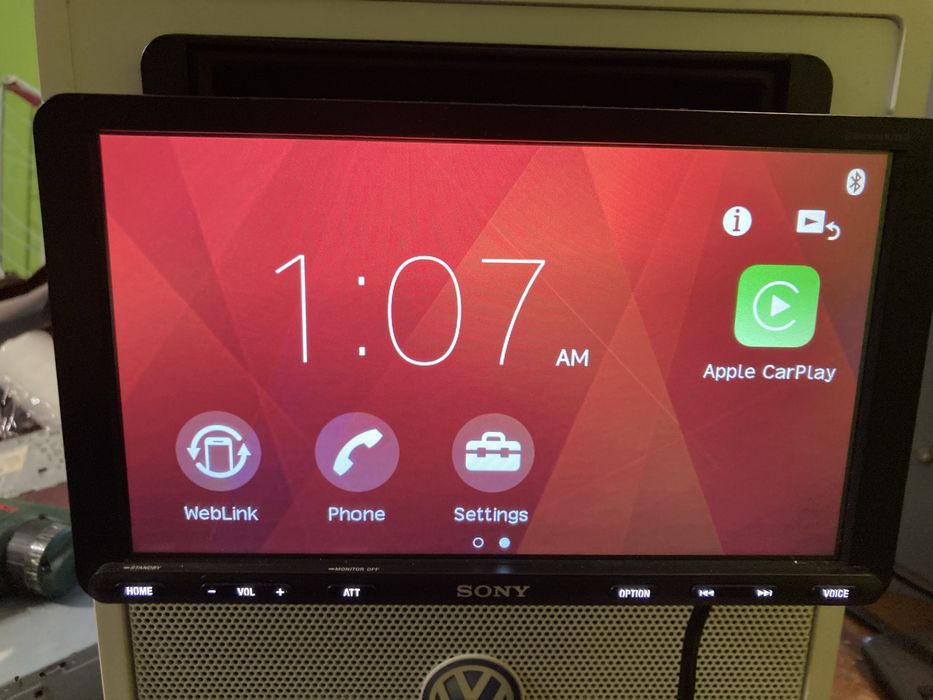 Stacja multimedialna sony xav-ax 8100 android auto carplay