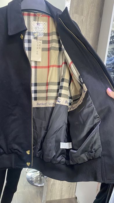 Бомбер пальто куртка мужское чоловіче Burberry шерсть L, 50, 54 3XL