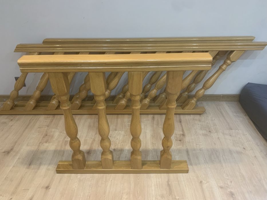 Poręcze schodowe drewniane (Dąb)