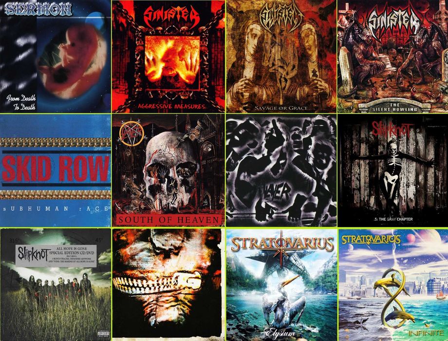 60 CDs - METAL - Raros - Muito Bom Estado