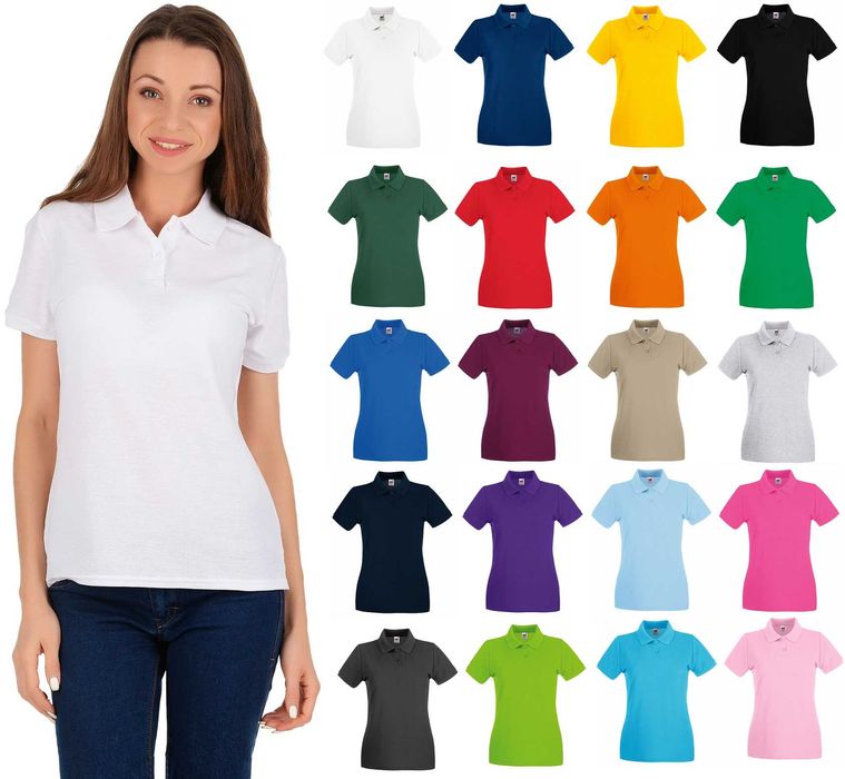 Жіночі Футболки ПОЛО 65/35 з КОМІРЦЕМ Fruit the Loom Polo