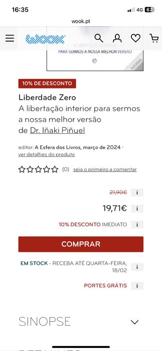LIVRO NOVO LIBERDADE ZERO