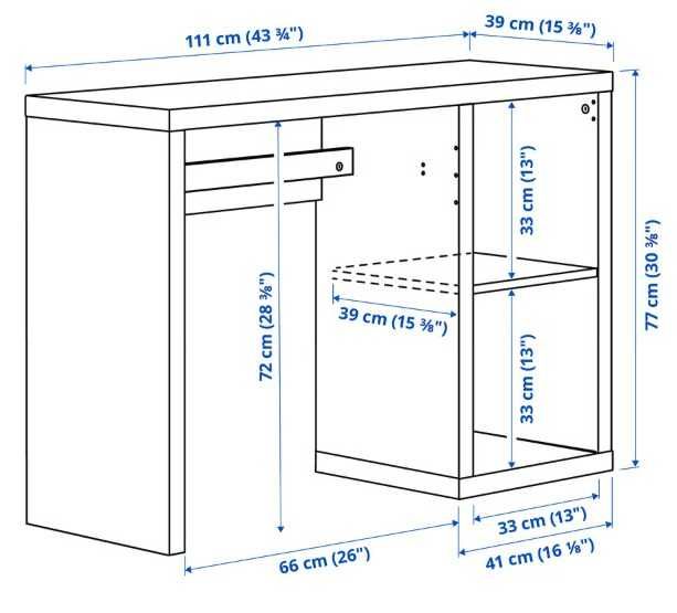 Secretária Branca IKEA – Como Nova | 111x39 cm | Arrumação + Gestão de Cabos