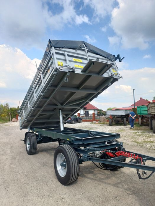 Przyczepa wywrotka na 3 strony 5 ton  brandys bss p53s hw 60 hl 6 ton d47 kaczka