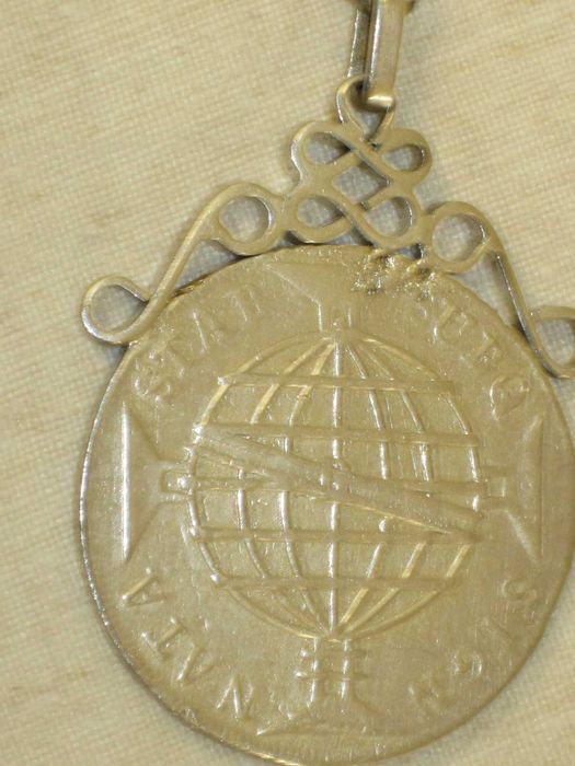 Correntes  Antigas para Relogio Bolso em Prata Lei 835. Contrastada