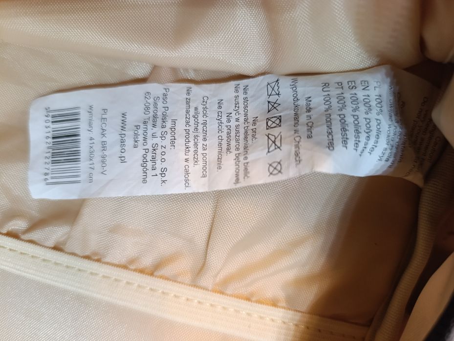 Paso plecak szkolny dla dziewczynki