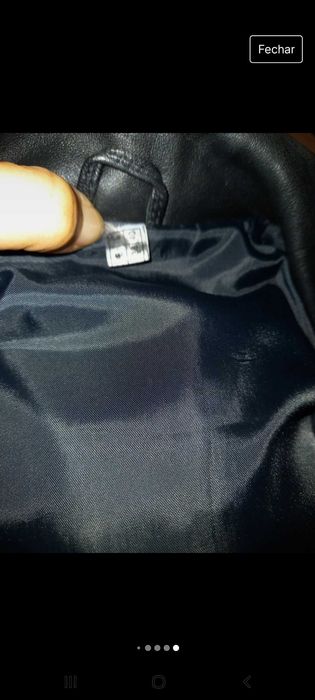 Casaco de pele/cabedal preto - 36 - Francês