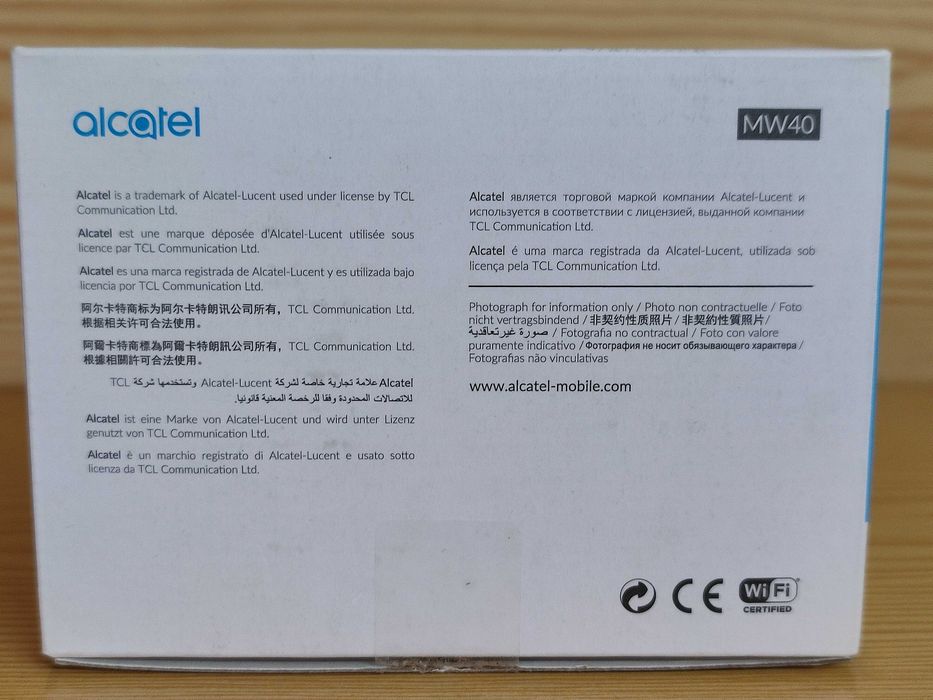 Alcatel MW40V 4G Router hotspot