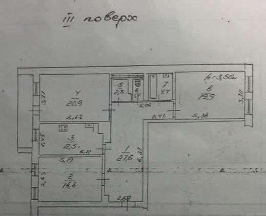 Продам 3к в малоквартирном доме, район Малиновского рынка