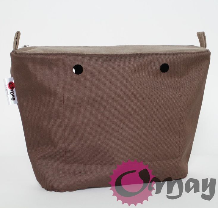 organizer do OBAG STANDARD eko skóra brąz beż 2 kieszenie OMAY.pl