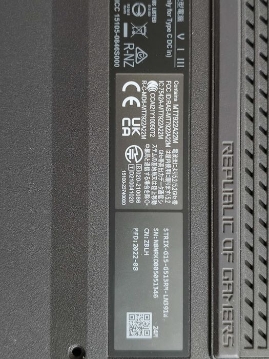Ігровий ноутбук Asus Rog Strix Ryzen 7\RTX3070 ti