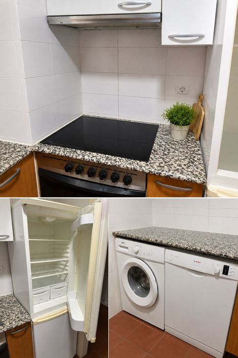 T1 anual a 600 m da Praia da Oura | 2 WC, varanda e AC