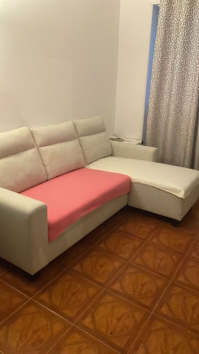 sofá de canto/chaise longue em L