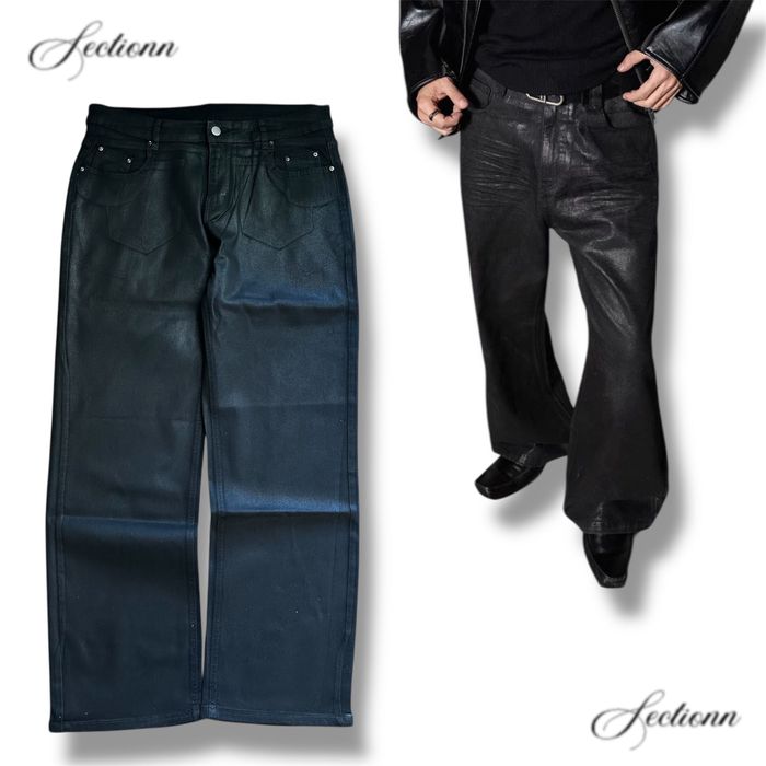 Waxed bootcut jeans acne rick Owens Margiela  ваксовані джинси буткат