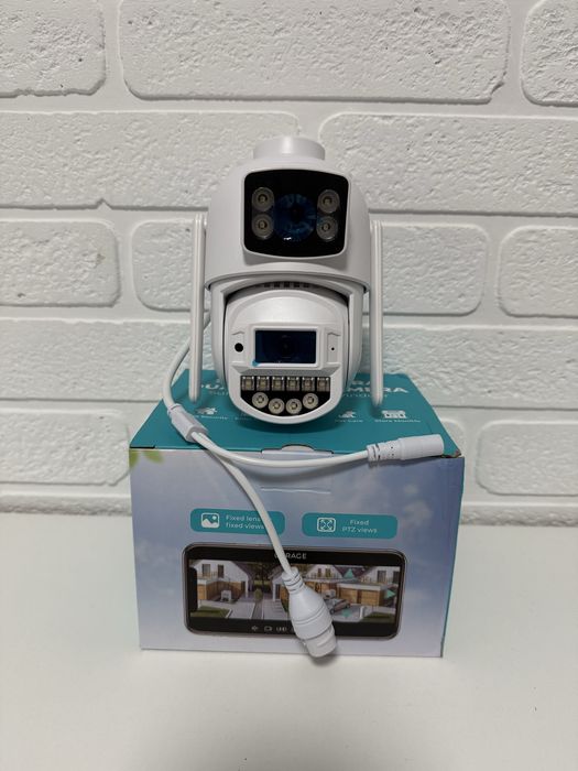 Зовнішня камера відеоспостереження 10мп A20 подвійна камера O-Kam Pro