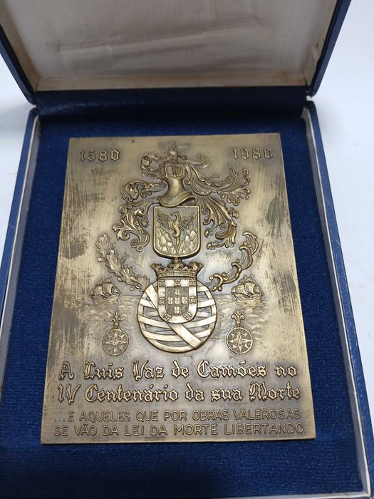 Medalha em Bronze - Luís Vaz de Camões - Centenario da sua morte 1980