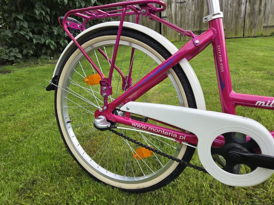 Rower dziecięcy Milano 24" Różowo-Biały