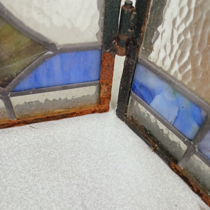 Witraż,ekran kominkowy 108/74cm.