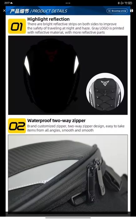 NOVO Conjunto malas para mota MOTOCENTRIC para banco pendura/mochila