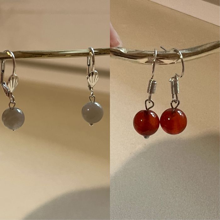 Серьги кварц 2пары