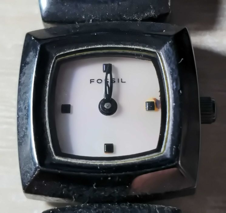Водостійкий жіночий годинник-браслет Fossil Black ES-1626