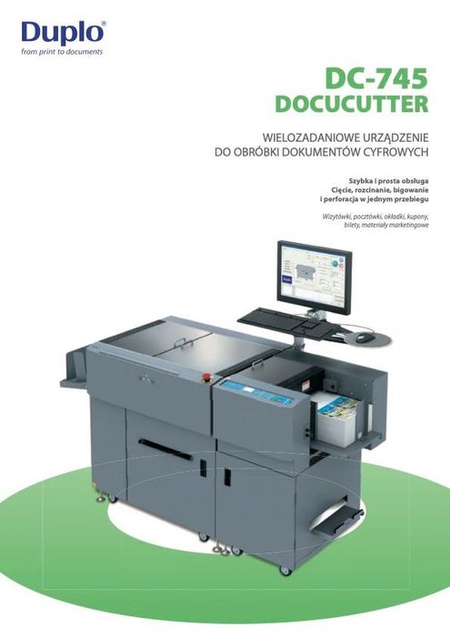 Multifiniszer bigówka cięcie Duplo DC-745 - flagowy model duplo