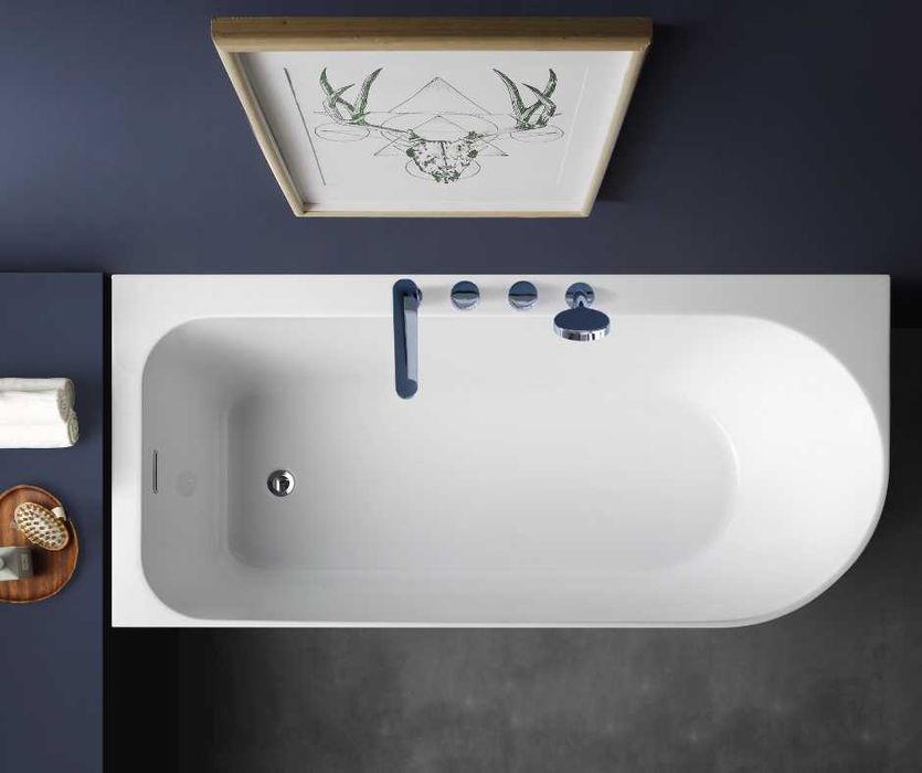 BRAIDER Wanna wolnostojąca narożna Restia NEO LEWA 170 cm. Z baterią