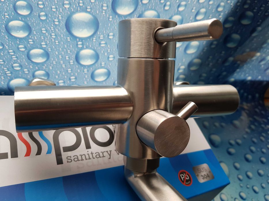 Смеситель змiшувач для ванны из нержавейки CHAMPION SUS-006 (EURO)