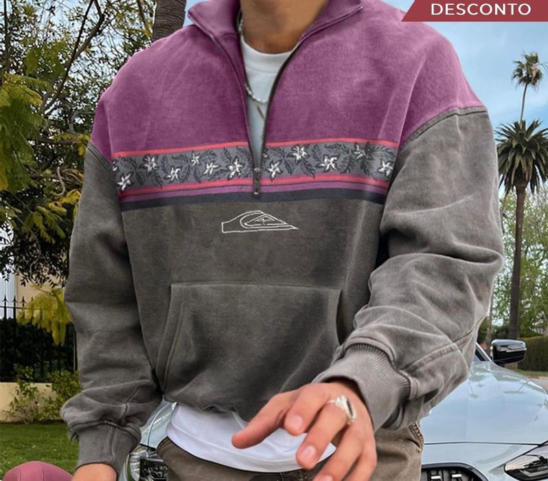 Sweatshirt com fecho (vintage) - QuickSilver