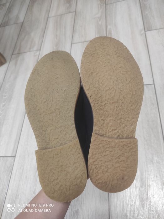 Замшеві темно-сині туфлі M&S, 35 розміру