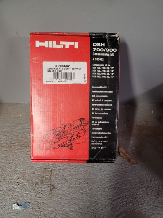 Hilti dsh 700 900 zestaw filtr świecą linki