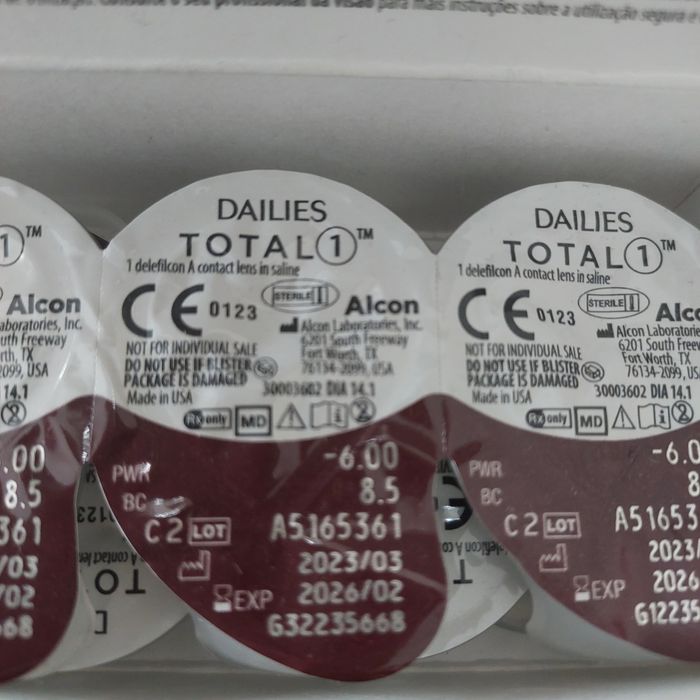Котактні лінзи DAILIES TOTAL 1 MULTIFOCAL -6..00