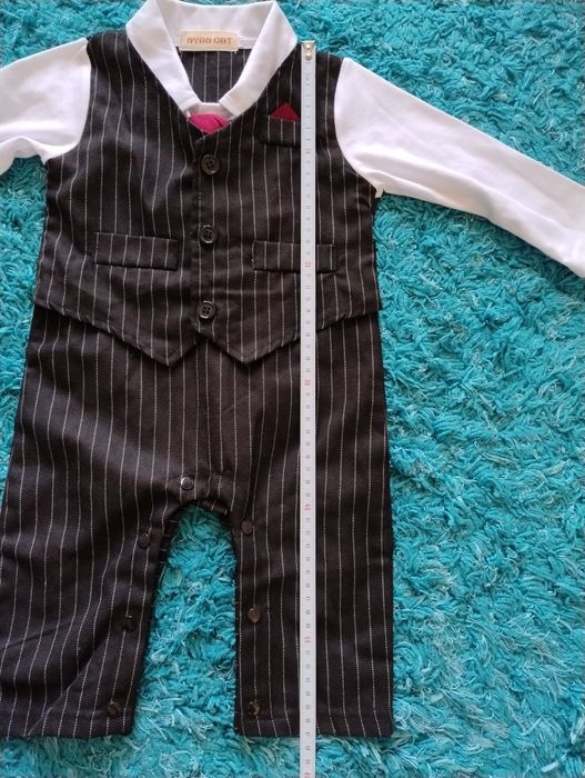 Garniturek, ubranko eleganckie na chrzest, imprezę dla chłopca 80.