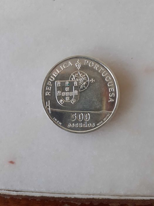 Moeda Prata Comemorativa Ponte Vasco da Gama 500 Esc.,1998