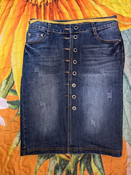 Спідниця джинсова на гудзиках