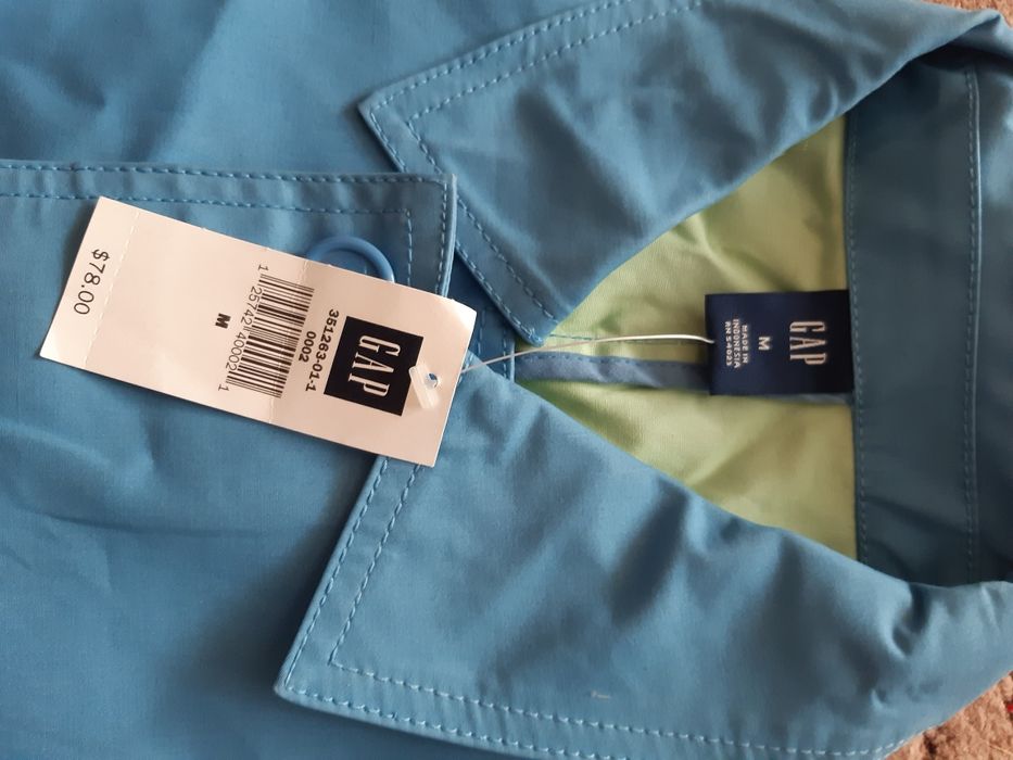 Новый хлопковый плащ-тренч GAP для девушки МОДНАЯ ДЛИНА!