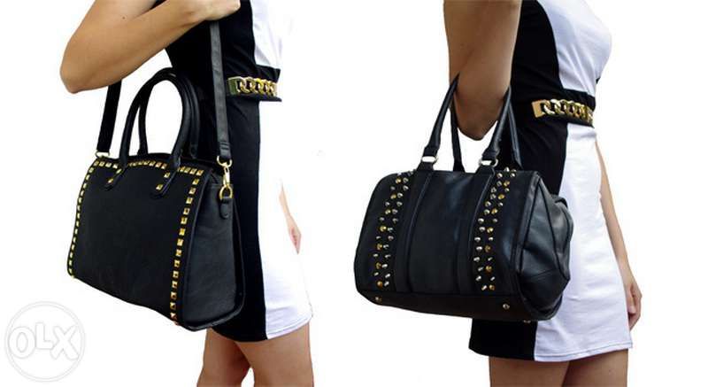 Czarna torebka ĆWIEKI A4 łódka POSZUKIWANA Blings