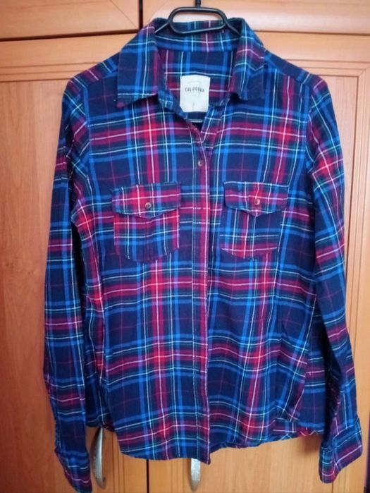 Piękna koszula w kratę, rozm.L
