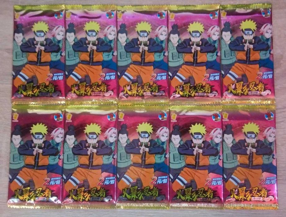 10 Boosterów z Kartami Naruto HY-0602