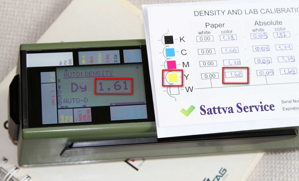 Швейцарський спектрофотометр GRETAG SPM50 вимірювання ΔE, Lab, Density ...