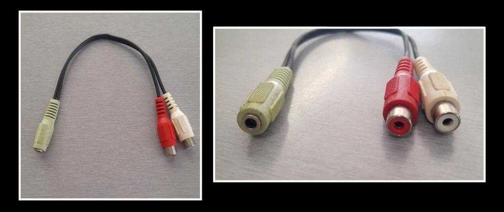 3.5mm Audio Jack to 2x RCA Adapter - Like New450802240476293120
