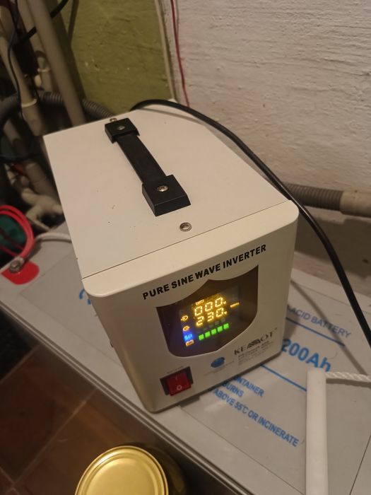 ДБЖ Kemot PROsinus-800 12V 230V 800VA/500W + батерея 200ампер годин