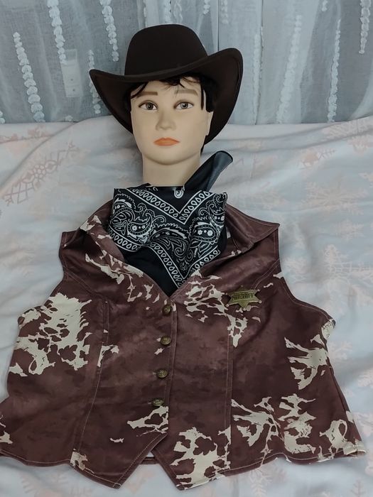 Strój przebranie kowboj kowbojka 4 części rozmiar XL