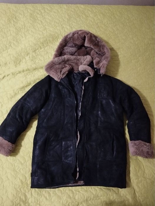 Натуральна утеплена дублянка