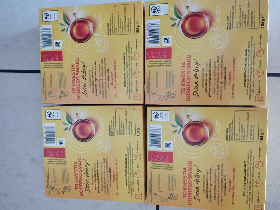Herbata Lipton 4x 92szt.
