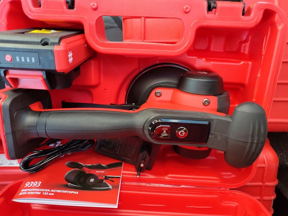 Виброприсоска аккумуляторная для плитки 123 мм 9393 Shijing (Акция)