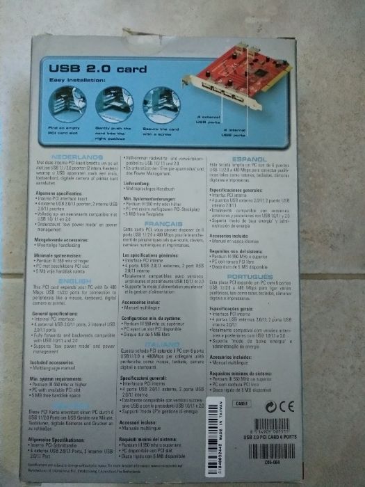 Conceptronic USB 2.0 Card64550706244097124