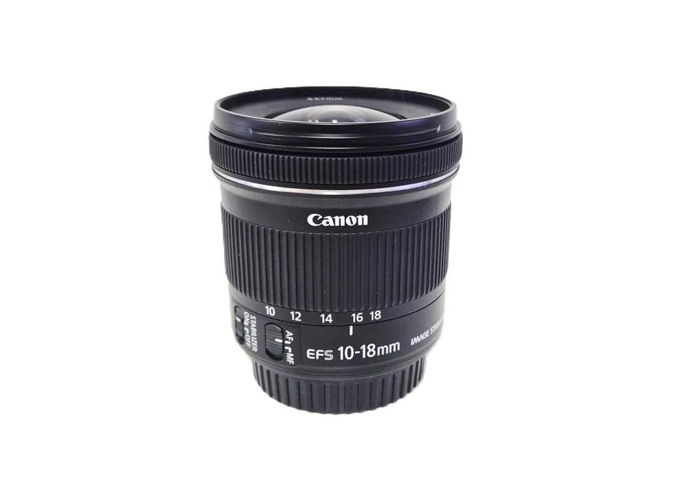 Lente Canon EF-S 10-18mm, ultragrande angular, como nova